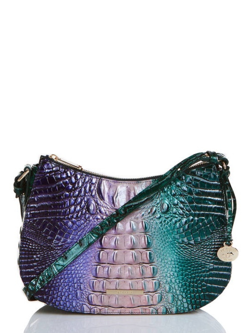 Brahmin Shayna crossbody handbag Enchanted Ombre Melbourne pattern